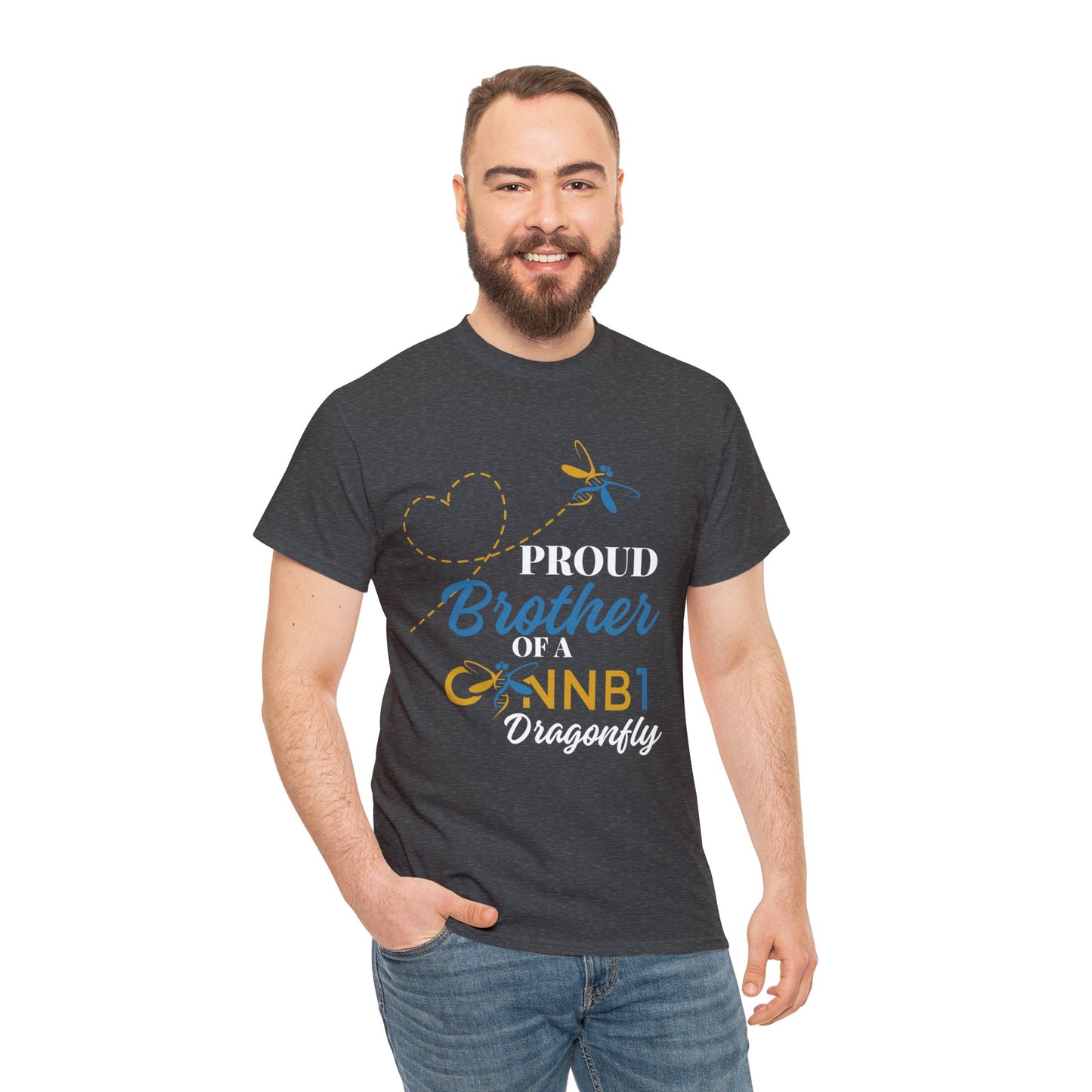 Proud Dragonfly: Brother, Unisex Heavy Cotton Tee