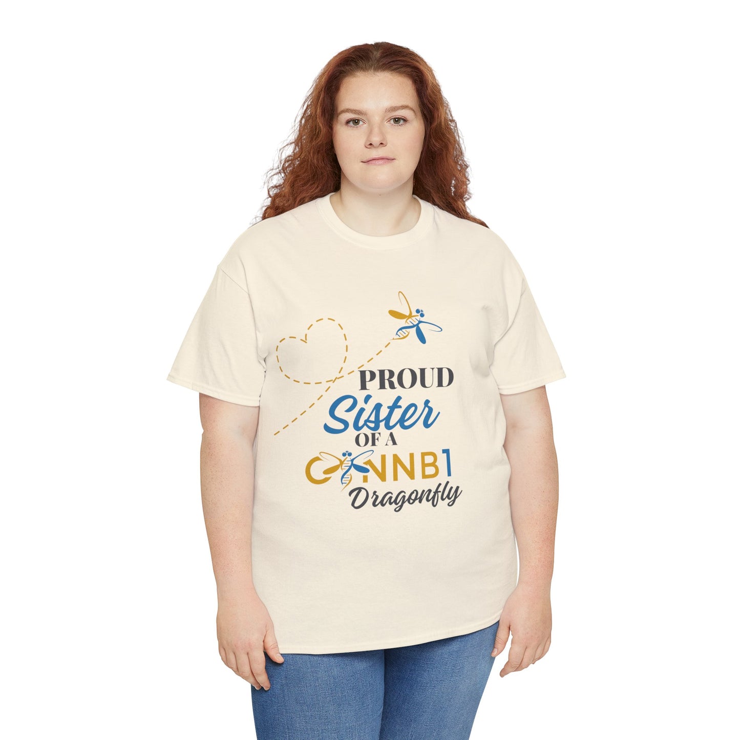 Proud Dragonfly: Sister, Unisex Heavy Cotton Tee