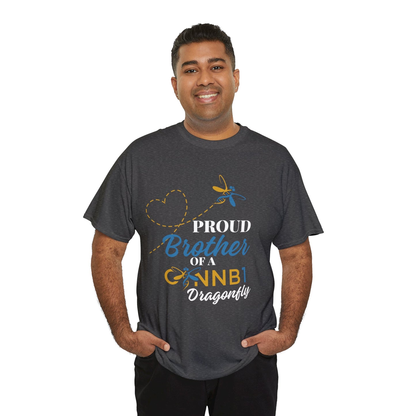 Proud Dragonfly: Brother, Unisex Heavy Cotton Tee
