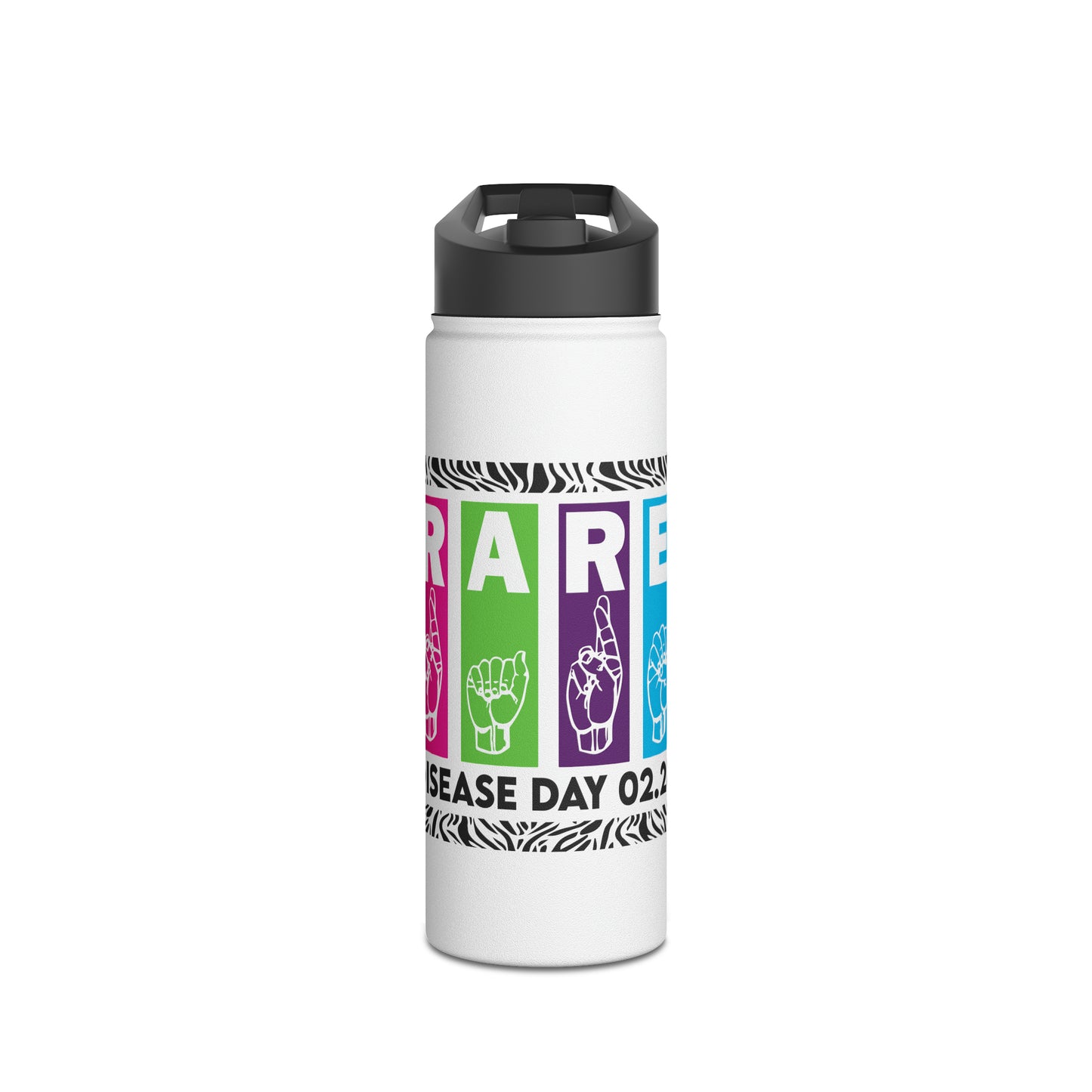 Rare Stainless Steel Water Bottle, Standard Lid