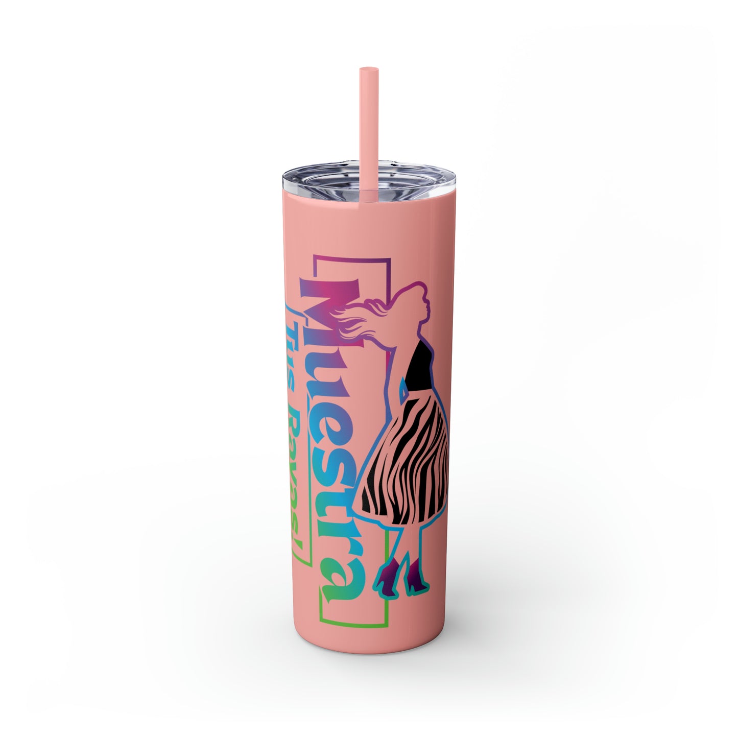 Rare Rayas Skinny Tumbler with Straw, 20oz