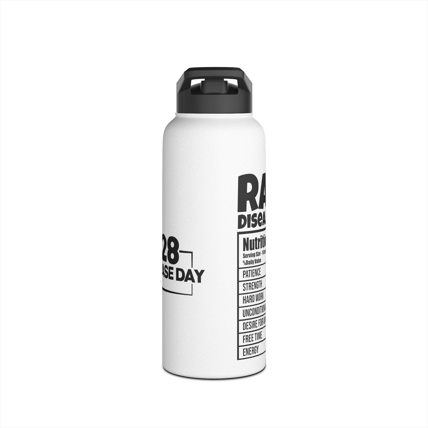 Rare NF-B Steel Water Bottle, Standard Lid