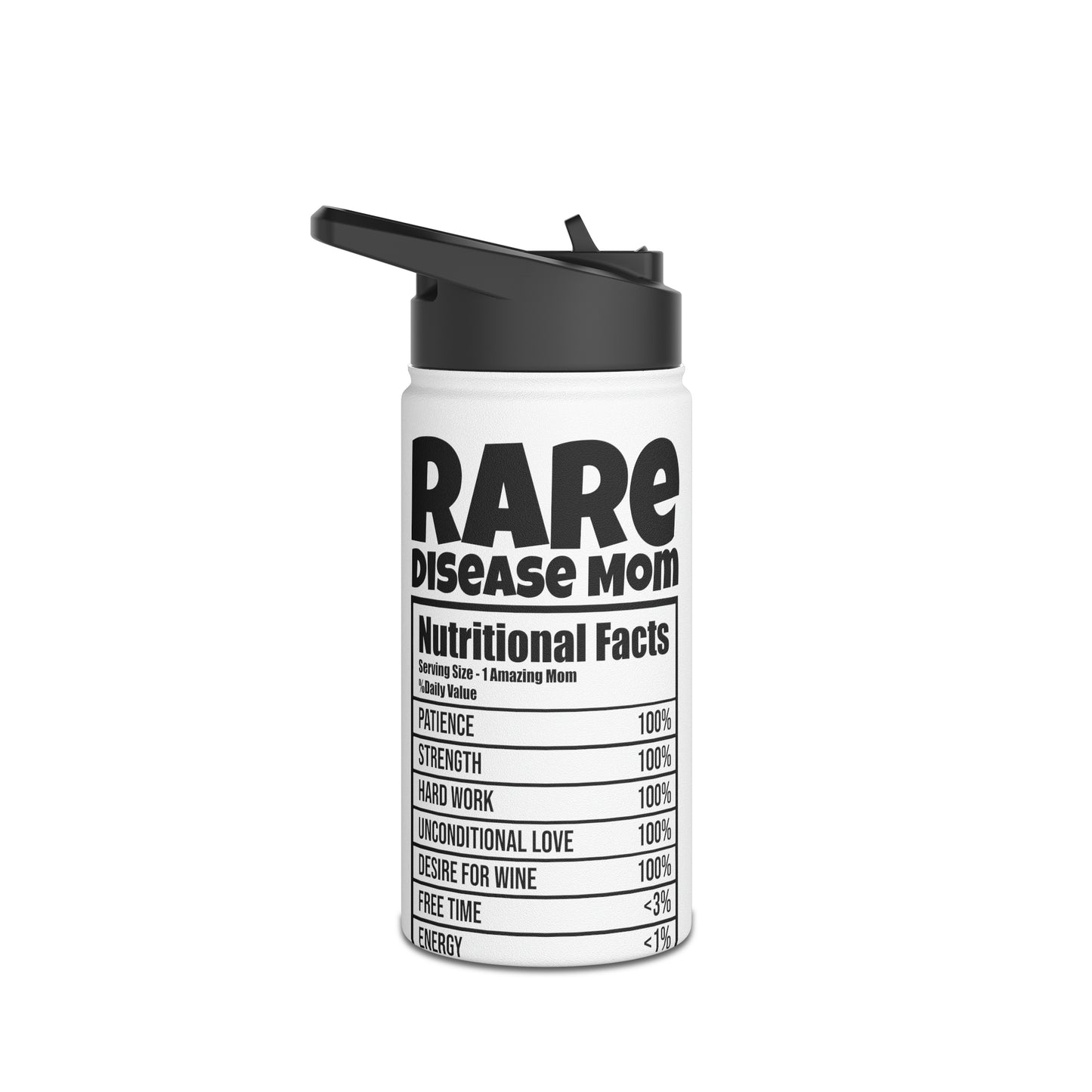 Rare NF-B Steel Water Bottle, Standard Lid