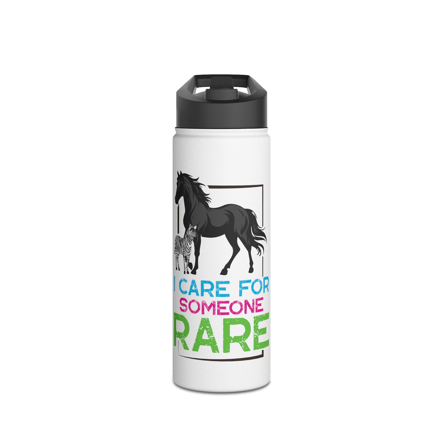 Rare Horse Mom Stainless Steel Water Bottle, Standard Lid