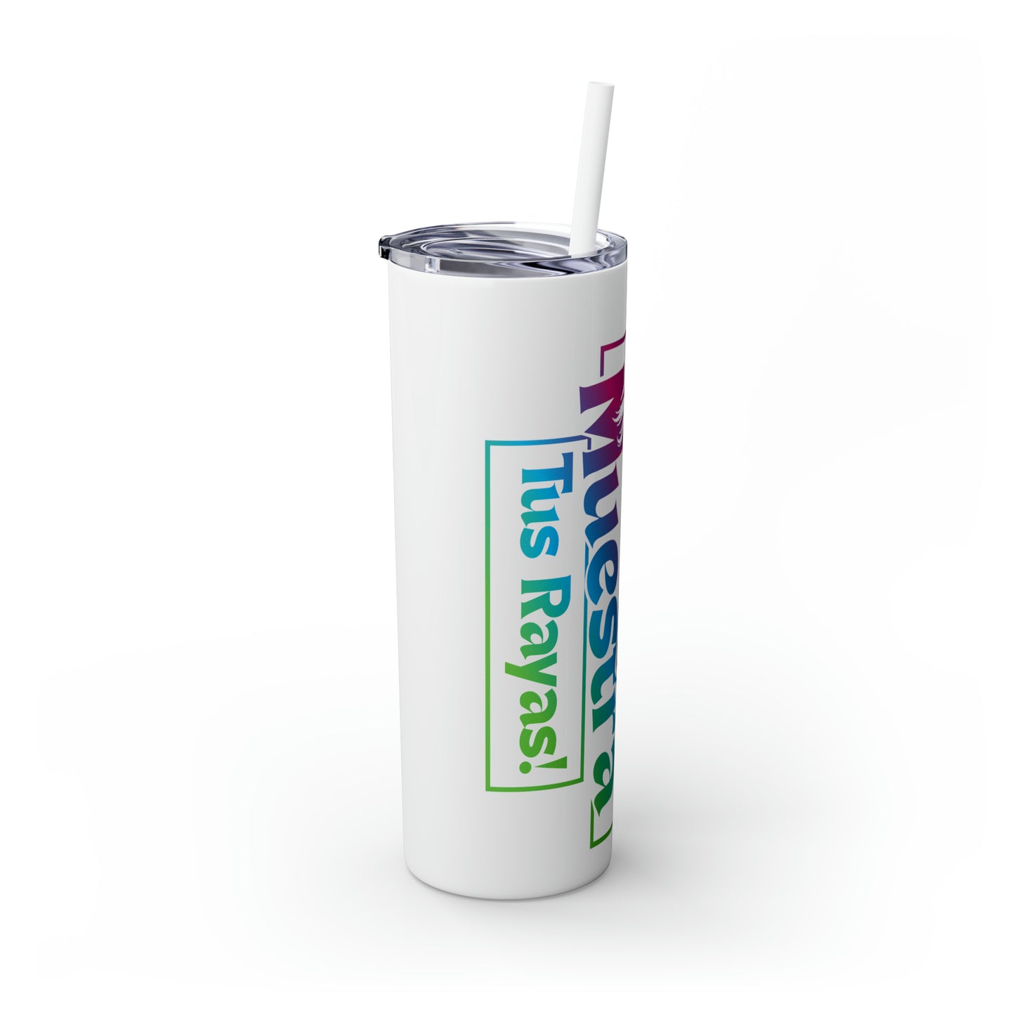 Rare Rayas Skinny Tumbler with Straw, 20oz