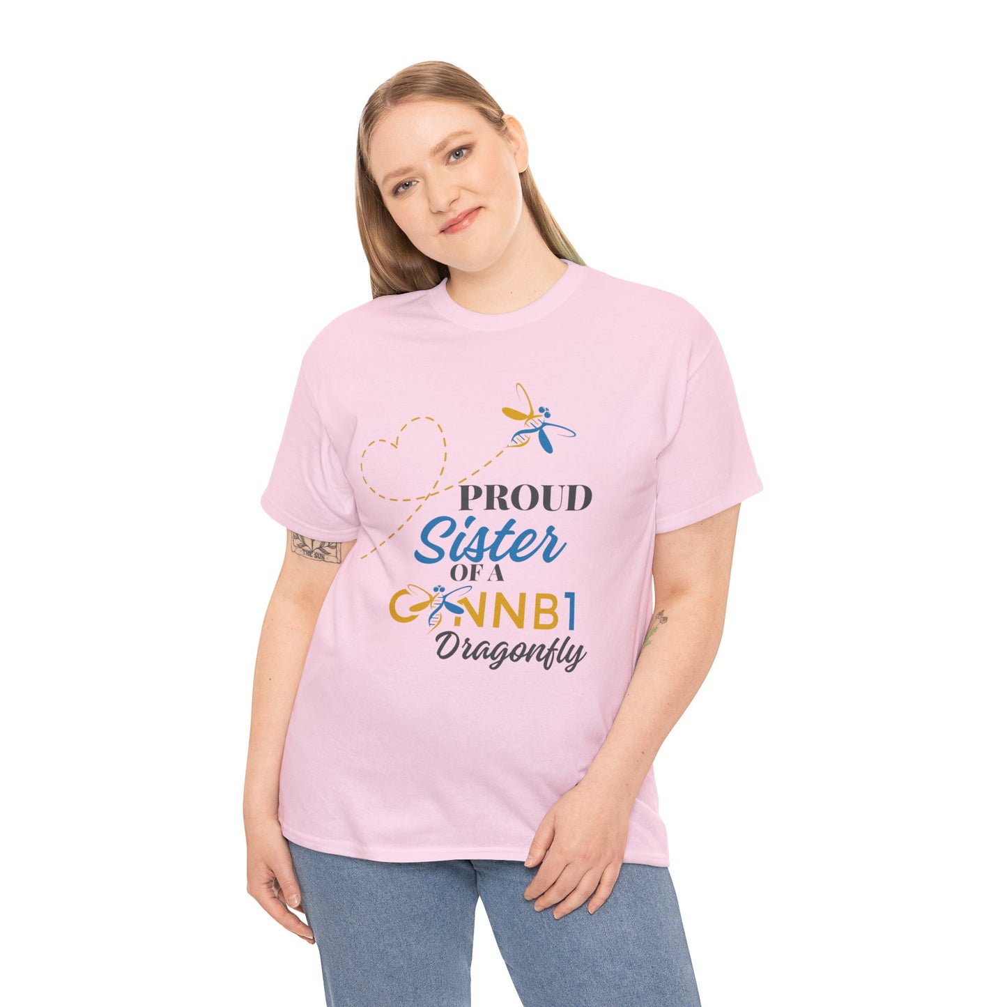 Proud Dragonfly: Sister, Unisex Heavy Cotton Tee