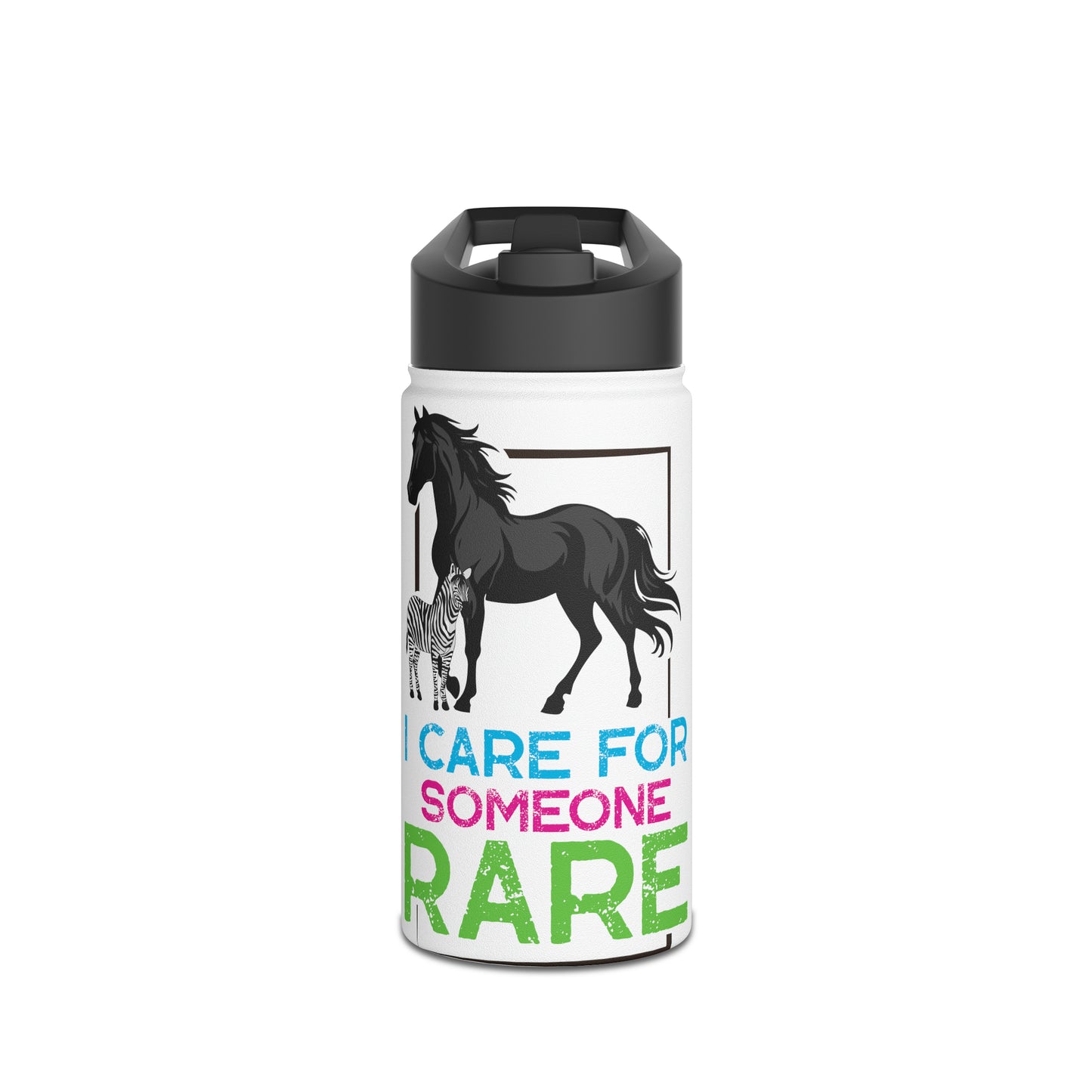 Rare Horse Mom Stainless Steel Water Bottle, Standard Lid