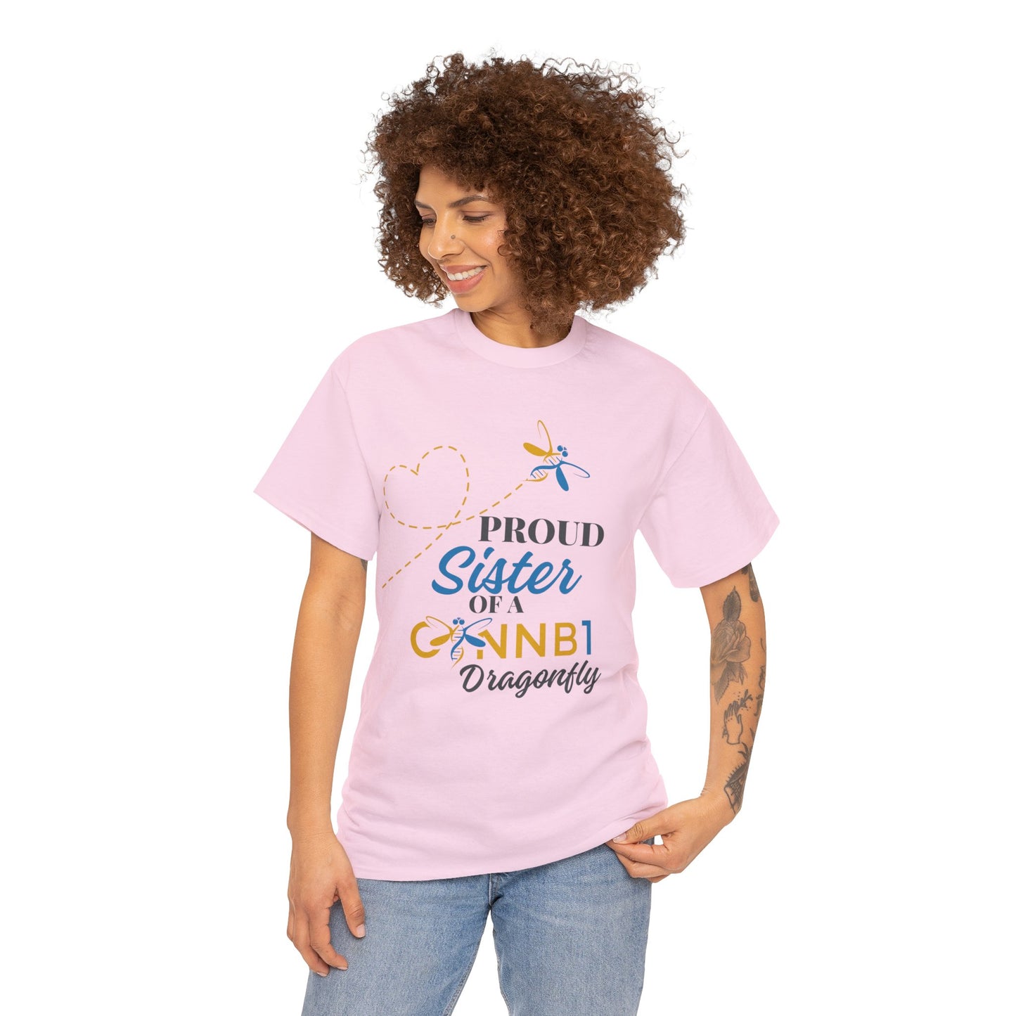 Proud Dragonfly: Sister, Unisex Heavy Cotton Tee