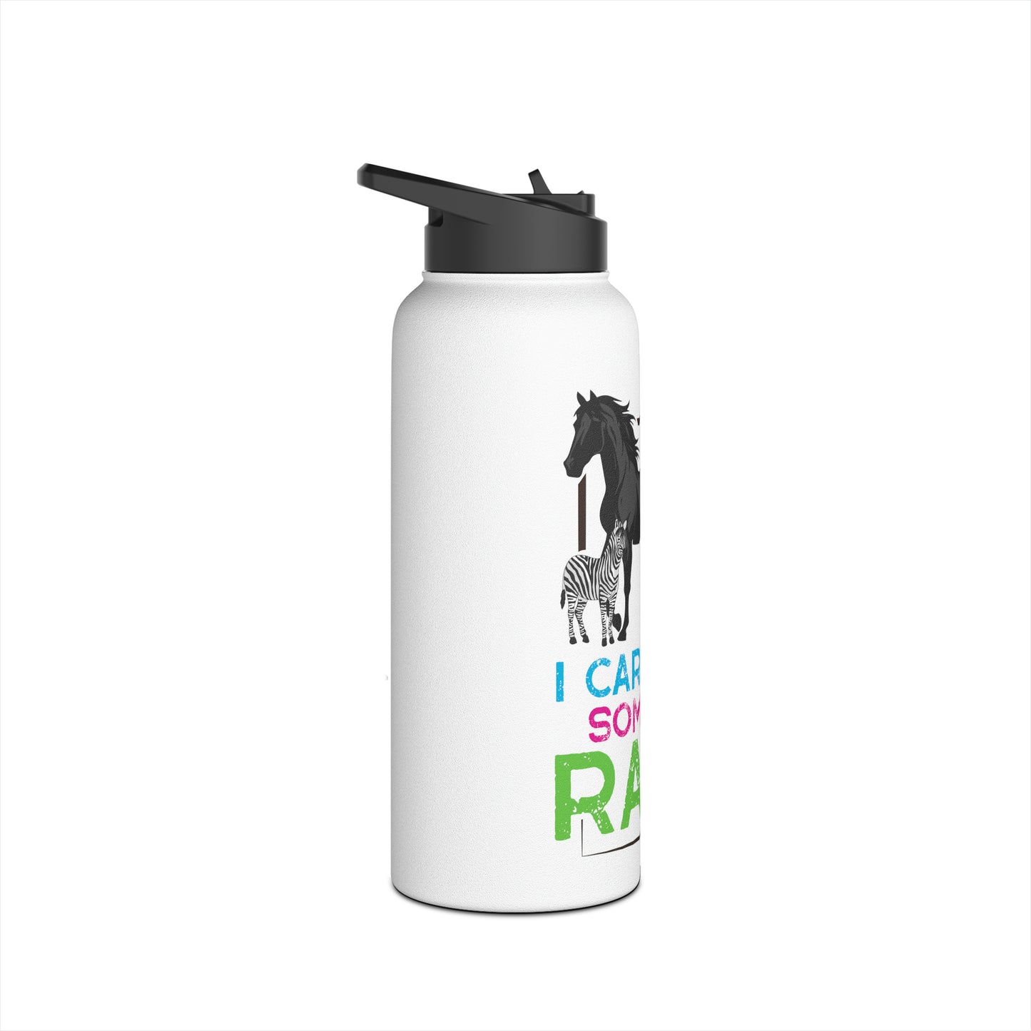 Rare Horse Mom Stainless Steel Water Bottle, Standard Lid