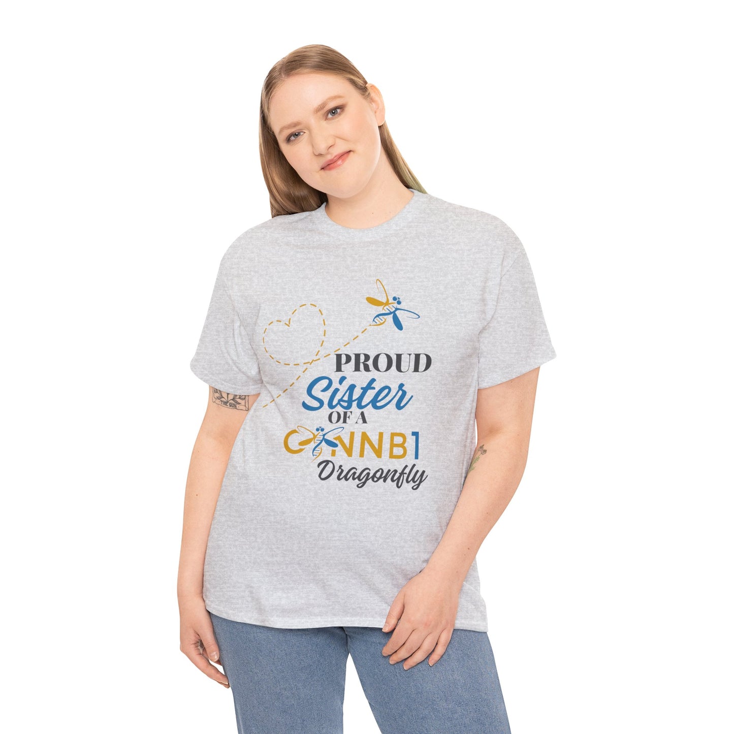 Proud Dragonfly: Sister, Unisex Heavy Cotton Tee