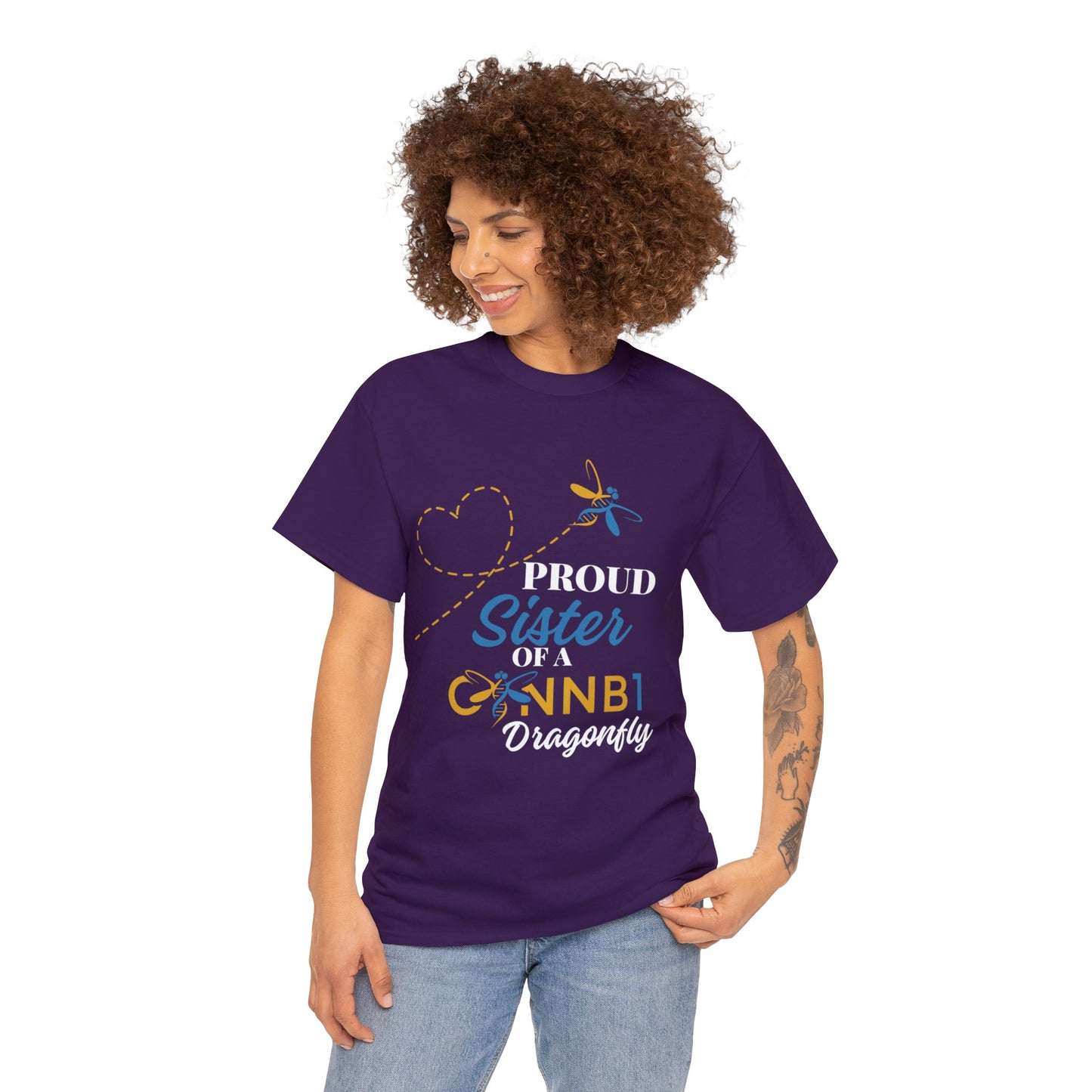 Proud Dragonfly: Sister, Unisex Heavy Cotton Tee