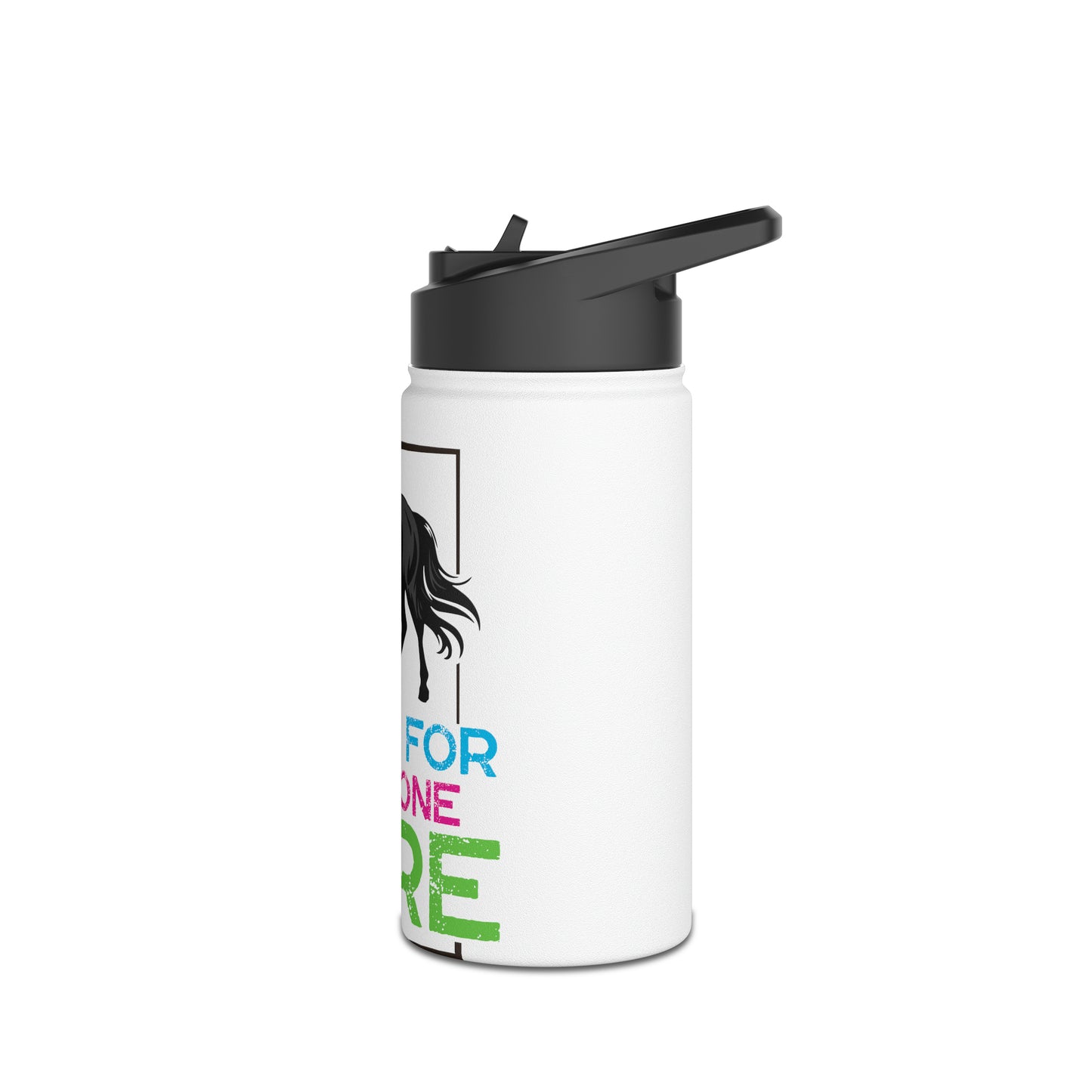 Rare Horse Mom Stainless Steel Water Bottle, Standard Lid