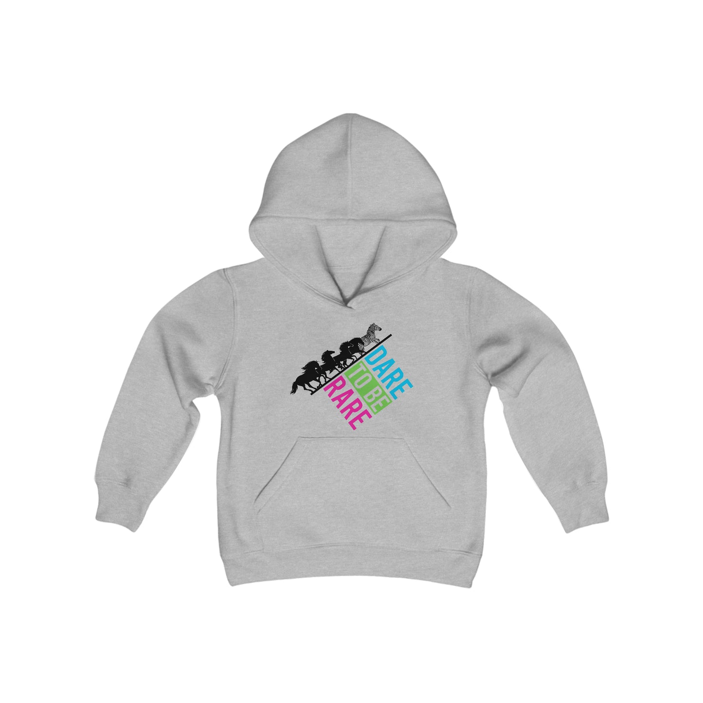 Rare Zebra Lead Youth Heavy Blend Hooded Sweatshirt
