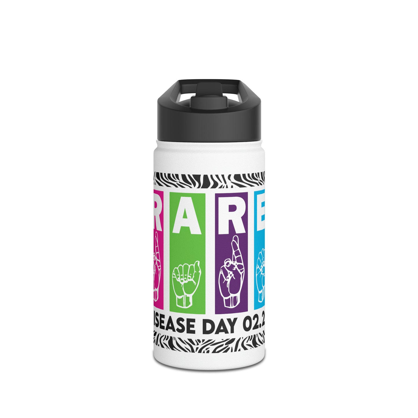 Rare Stainless Steel Water Bottle, Standard Lid