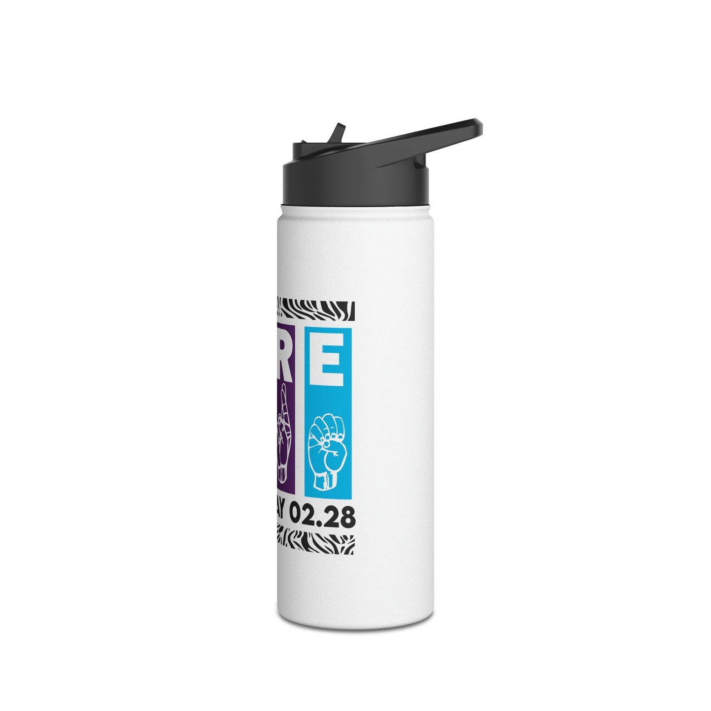 Rare Stainless Steel Water Bottle, Standard Lid