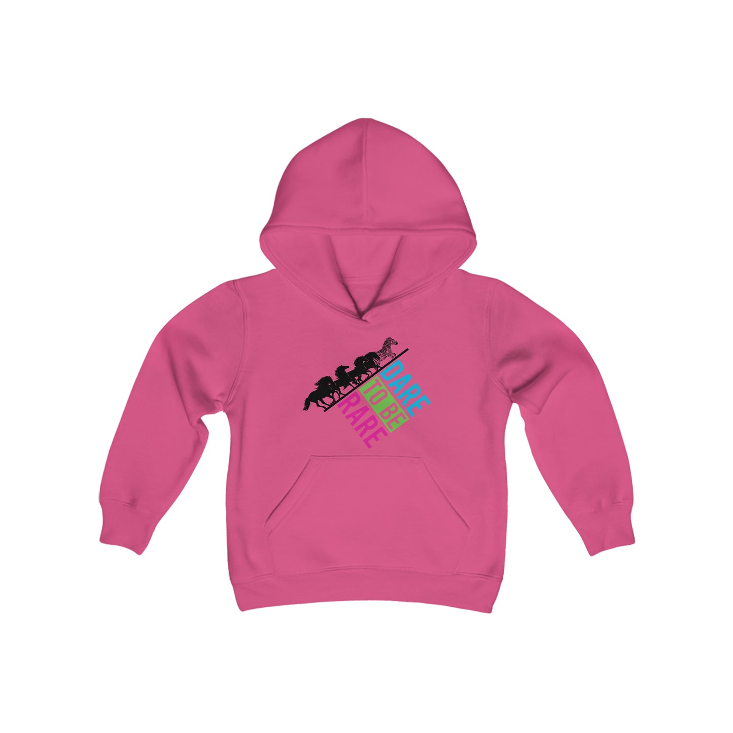 Rare Zebra Lead Youth Heavy Blend Hooded Sweatshirt