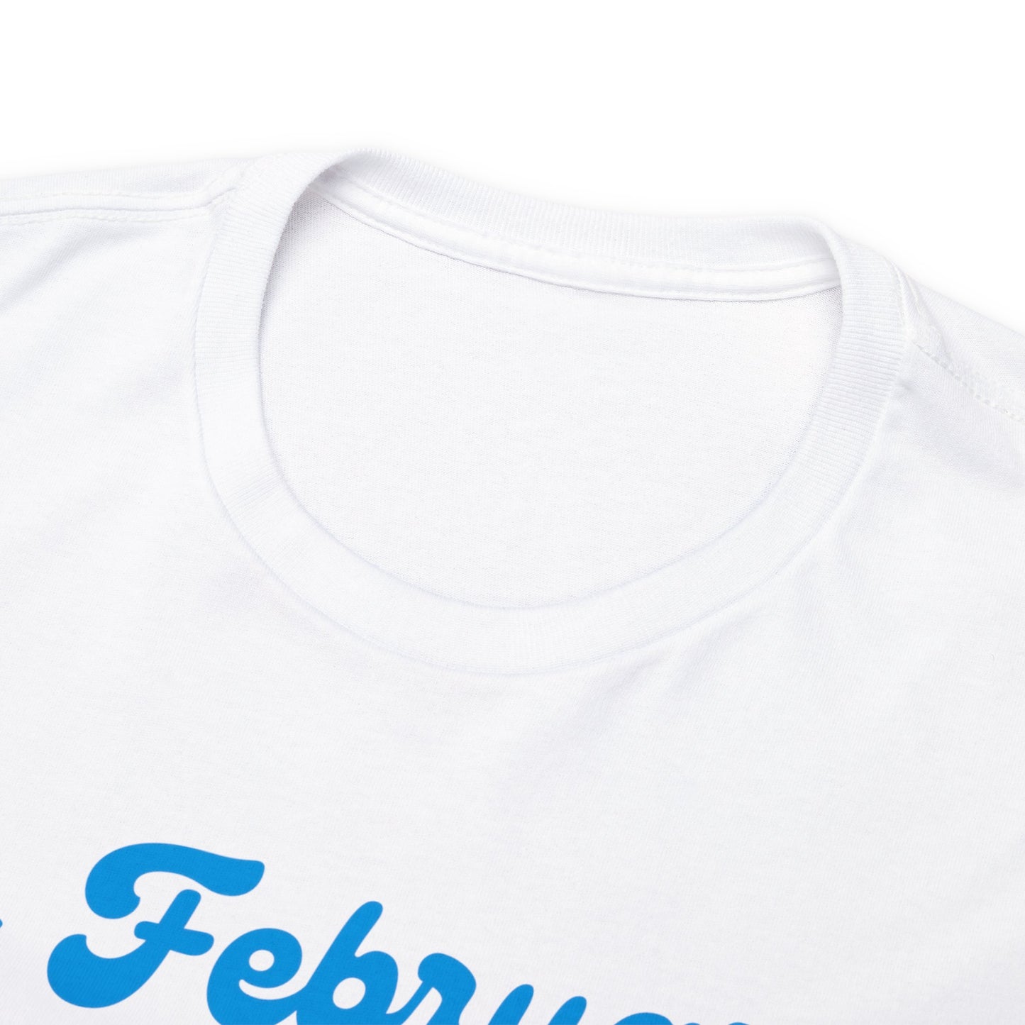 In February -we wear- ZEBRA, Unisex Heavy Cotton Tee