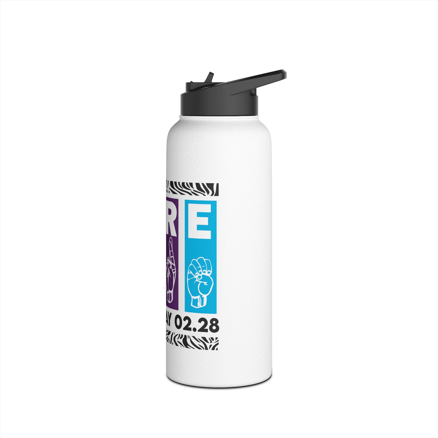 Rare Stainless Steel Water Bottle, Standard Lid