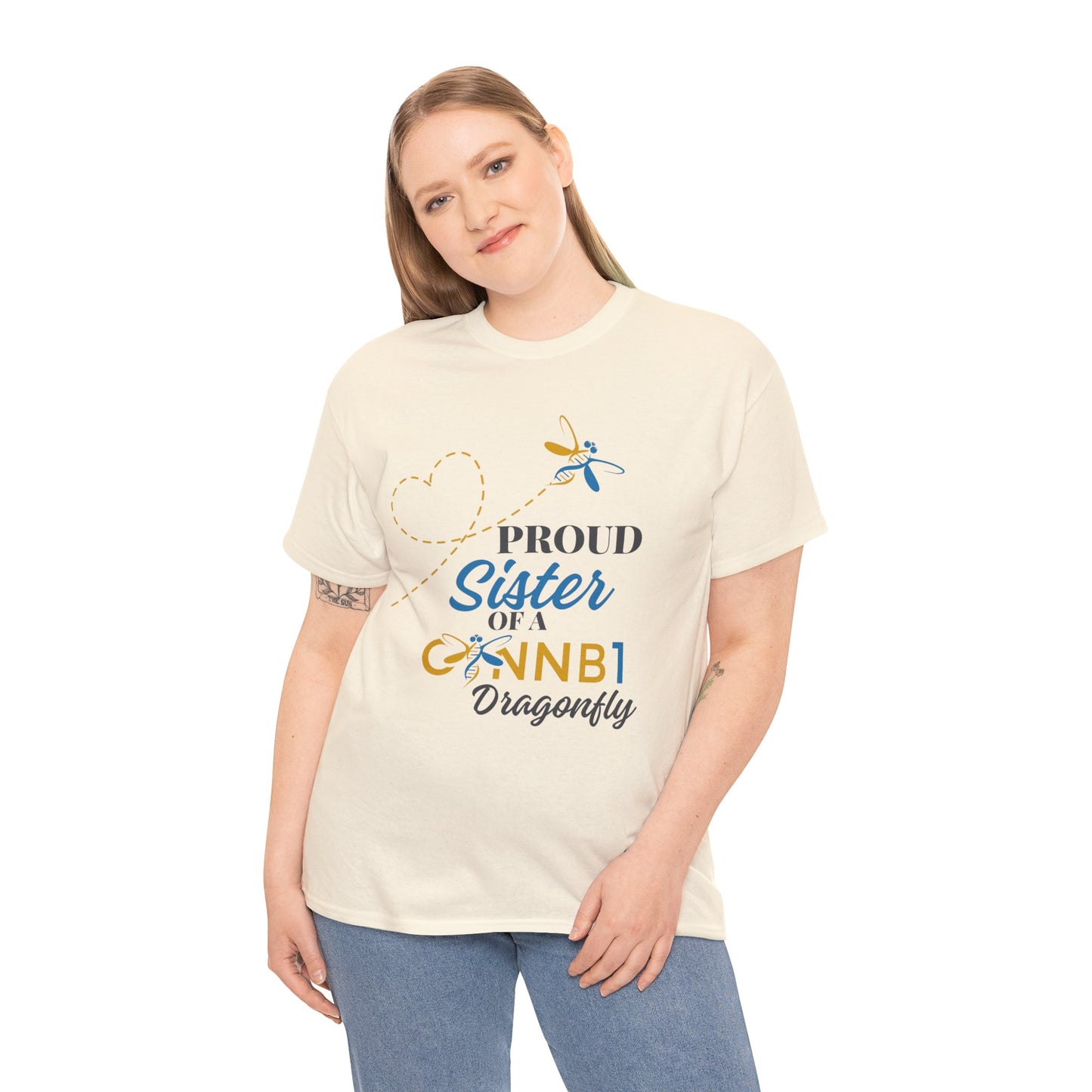 Proud Dragonfly: Sister, Unisex Heavy Cotton Tee