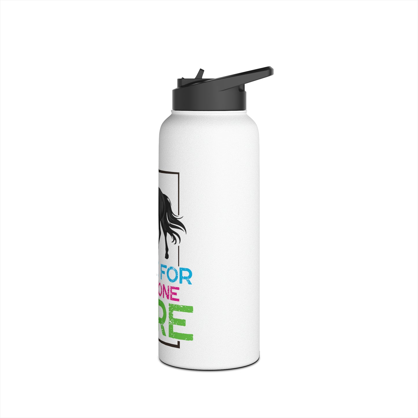 Rare Horse Mom Stainless Steel Water Bottle, Standard Lid
