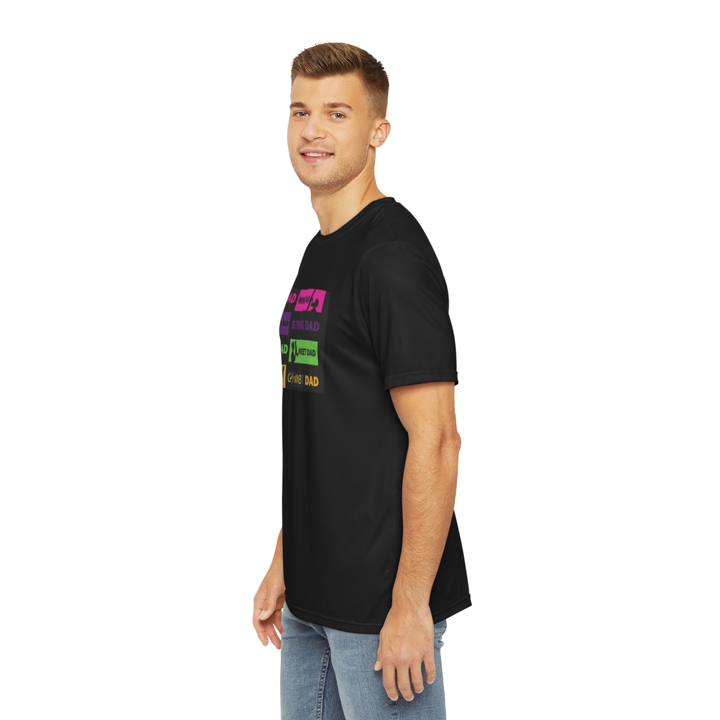 Dads Men's Polyester Tee (AOP)