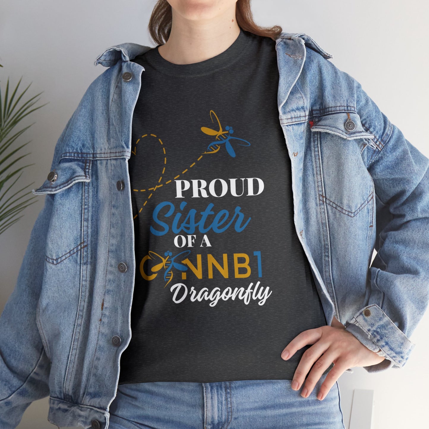 Proud Dragonfly: Sister, Unisex Heavy Cotton Tee