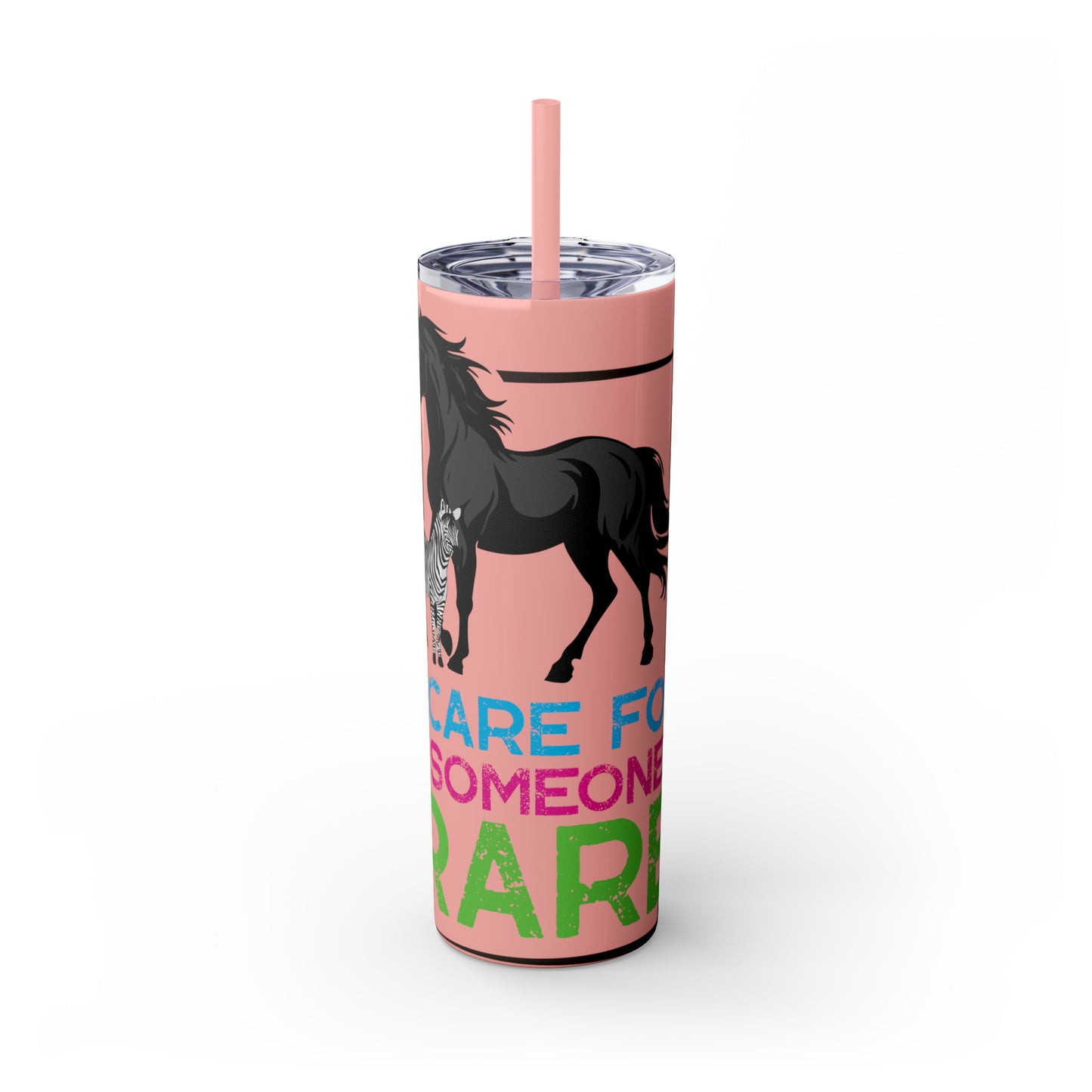 Rare Horse Skinny Tumbler with Straw, 20oz