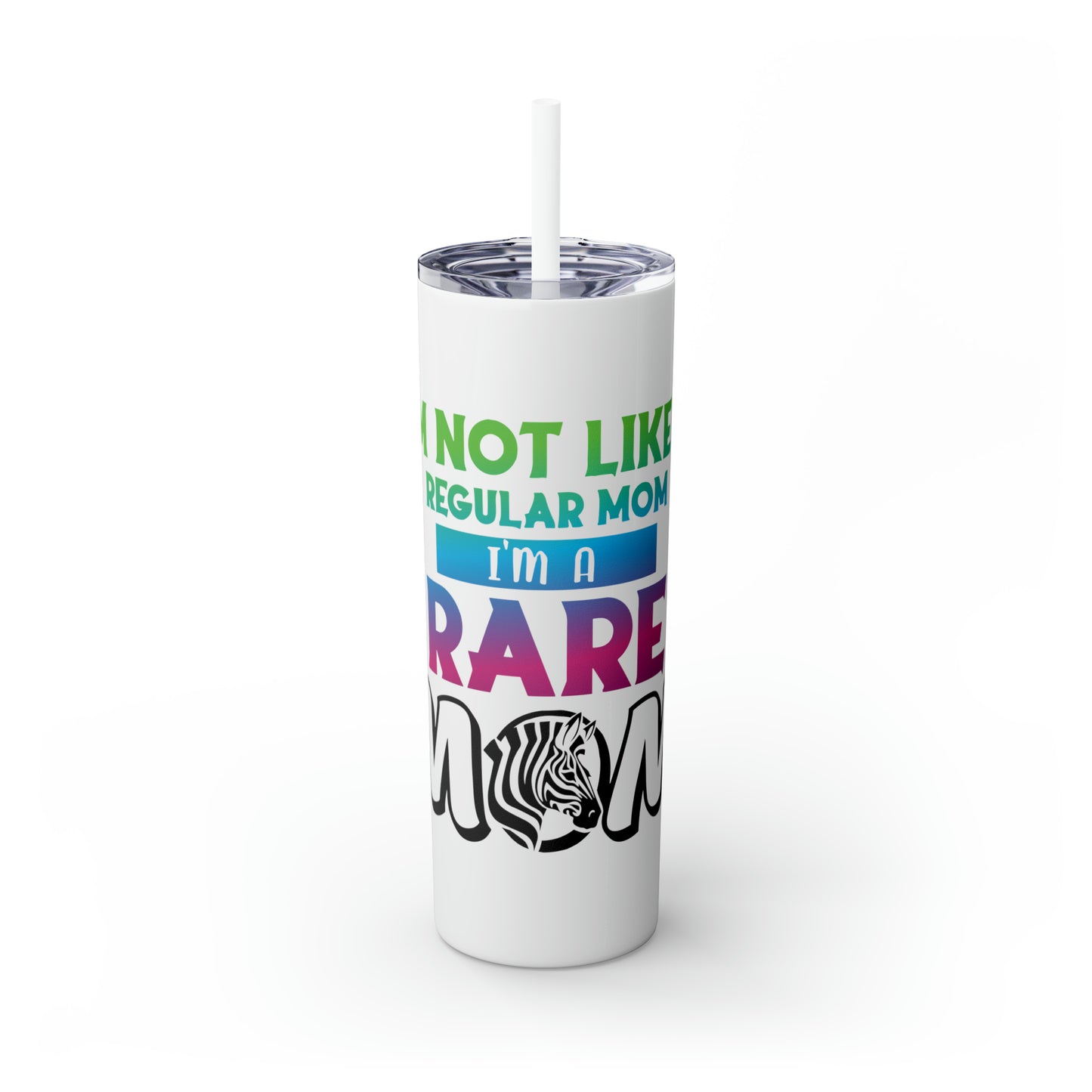 Rare Mom Skinny Tumbler with Straw, 20oz