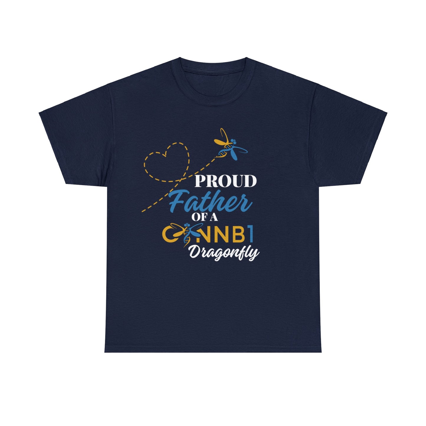 Proud Dragonfly: Father, Unisex Heavy Cotton Tee