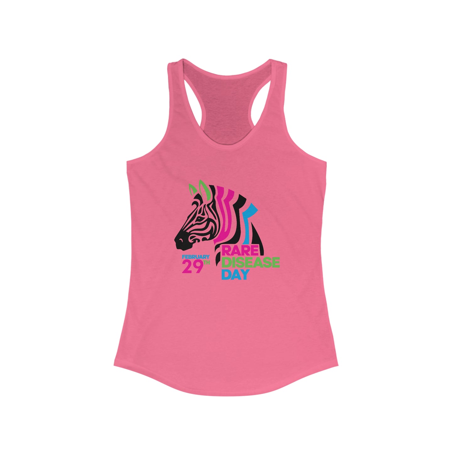 2.24.29 LEAP YEAR Rare Zebra Head, Ladies Tank