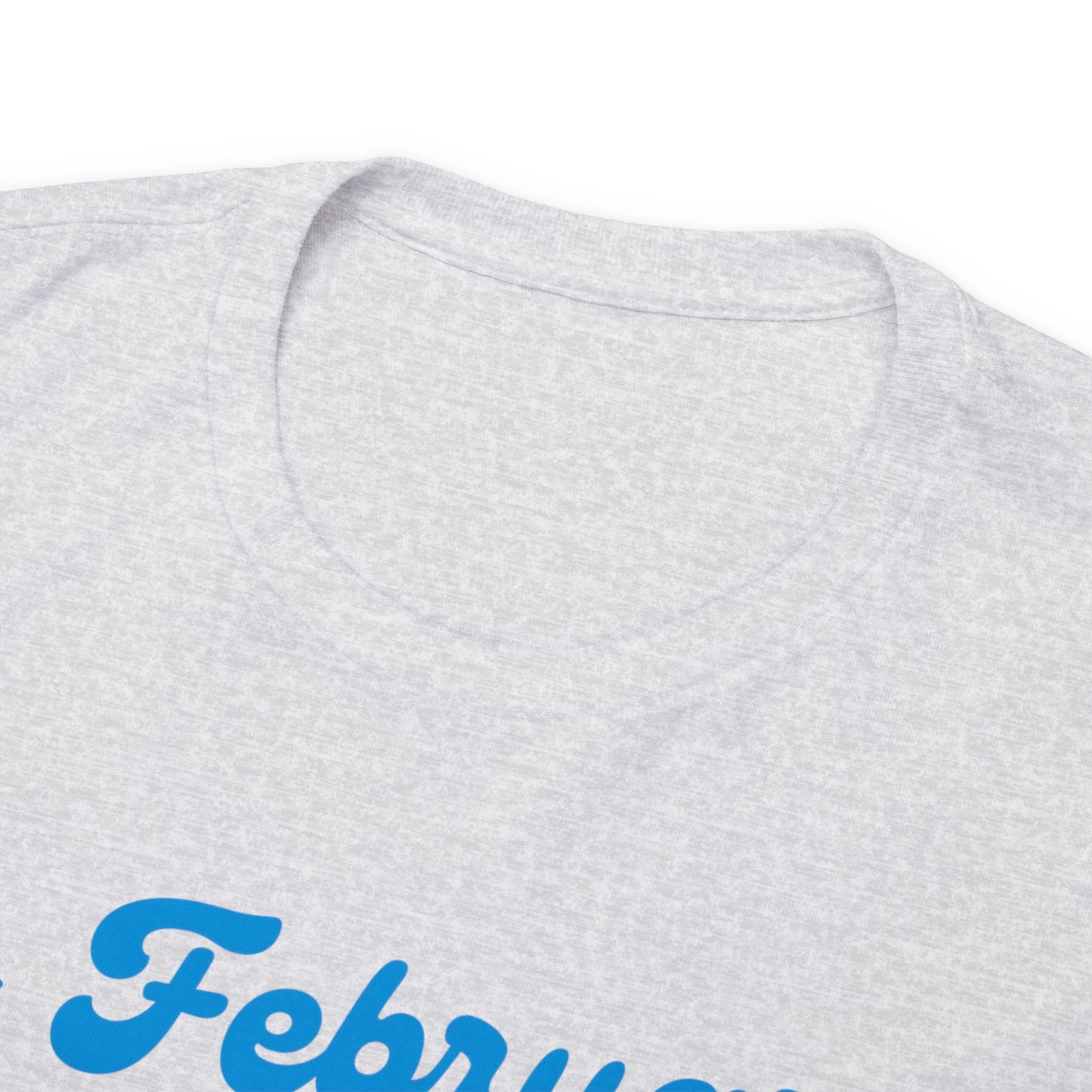 In February -we wear- ZEBRA, Unisex Heavy Cotton Tee