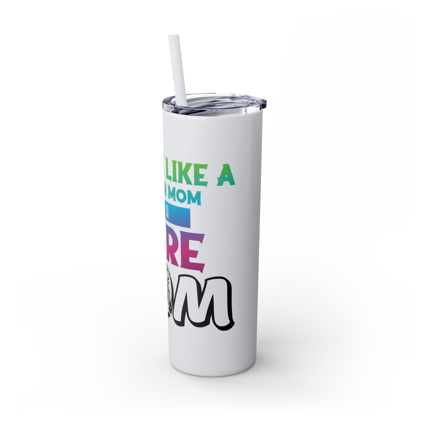 Rare Mom Skinny Tumbler with Straw, 20oz