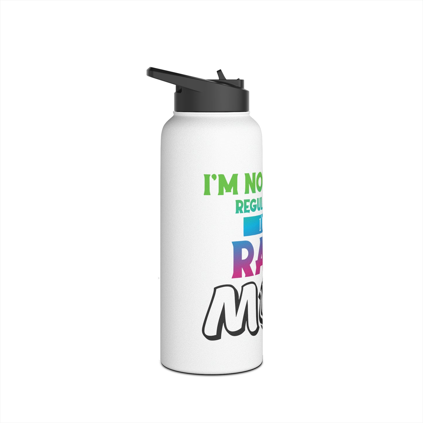 Rare Mom Stainless Steel Water Bottle, Standard Lid