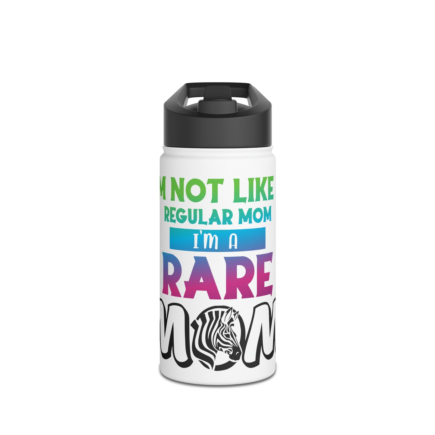 Rare Mom Stainless Steel Water Bottle, Standard Lid