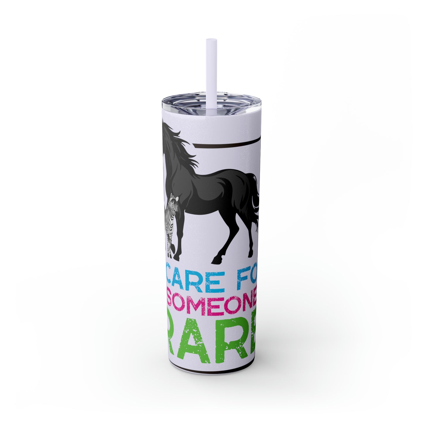 Rare Horse Skinny Tumbler with Straw, 20oz