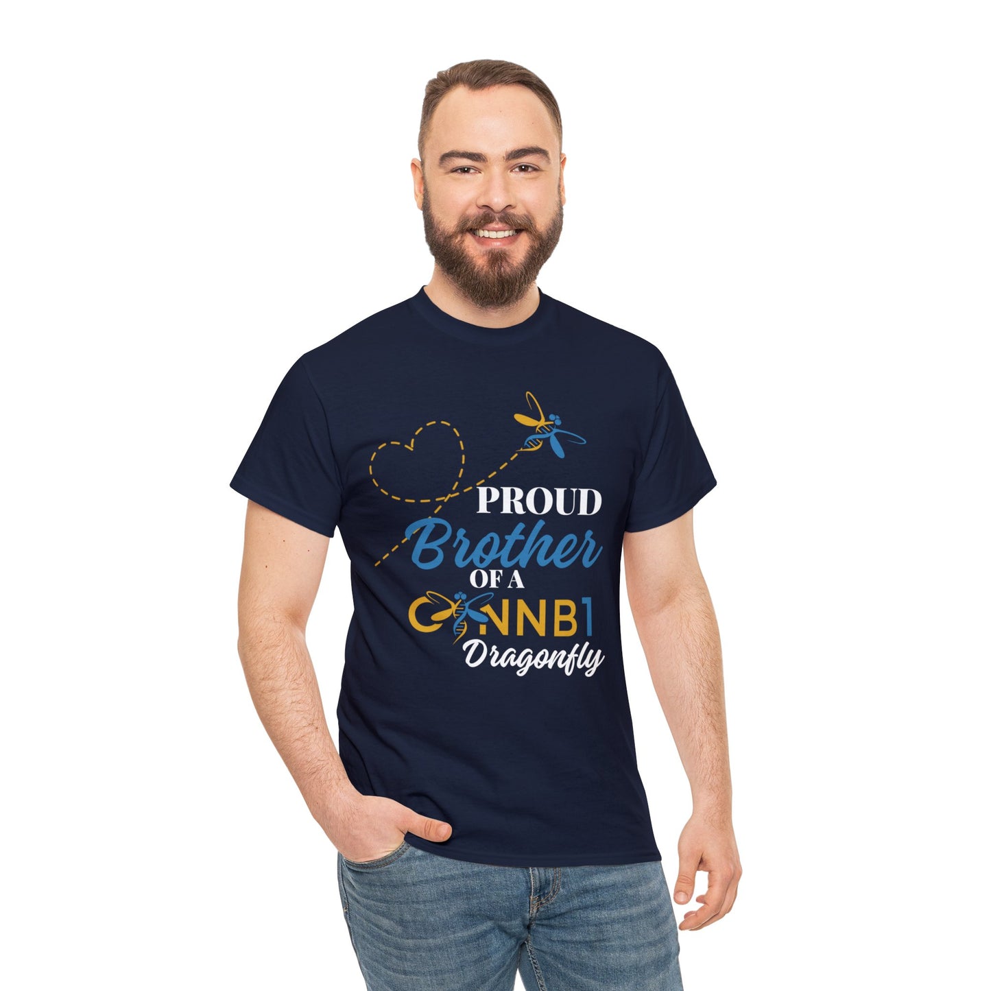 Proud Dragonfly: Brother, Unisex Heavy Cotton Tee