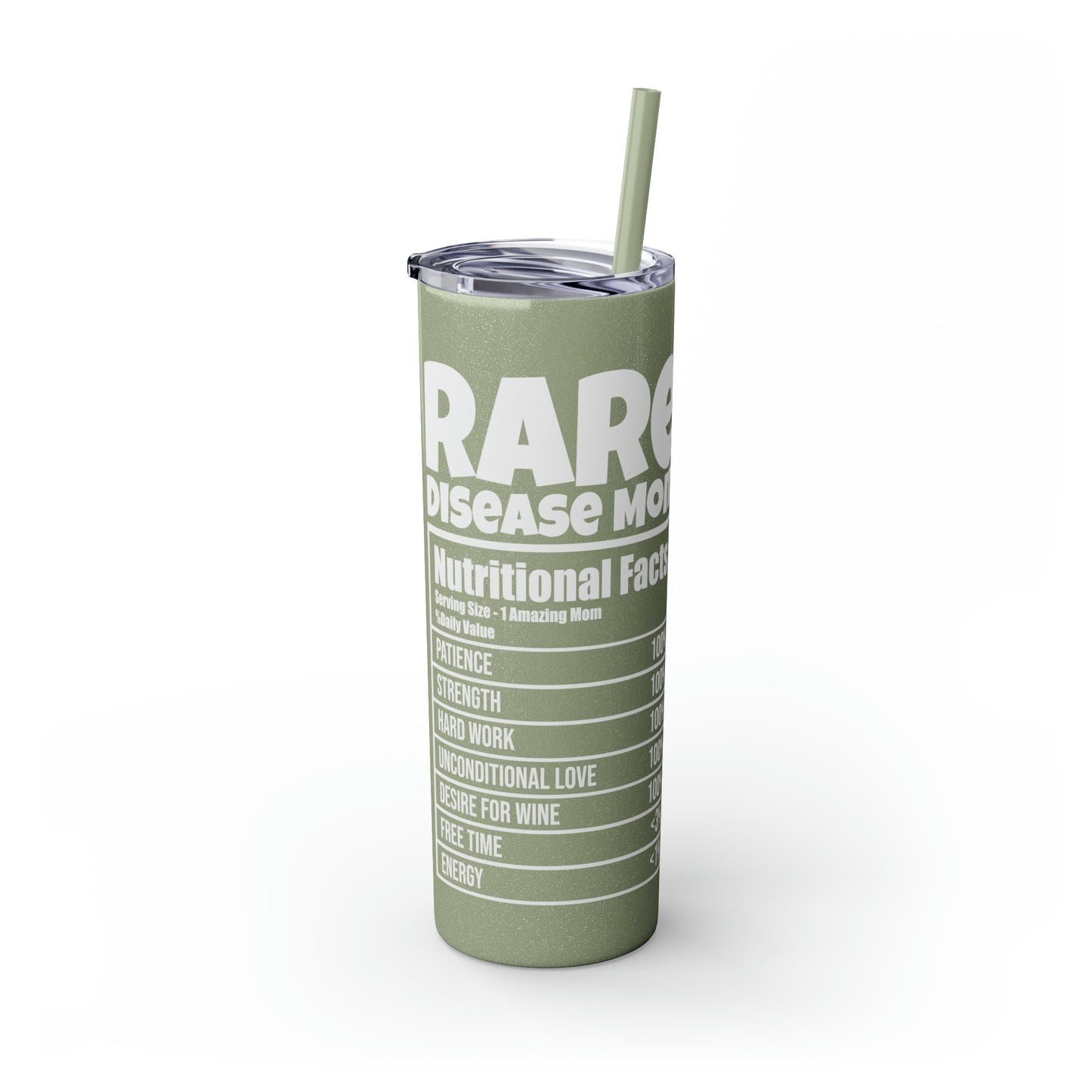 Rare NF -W Skinny Tumbler with Straw, 20oz