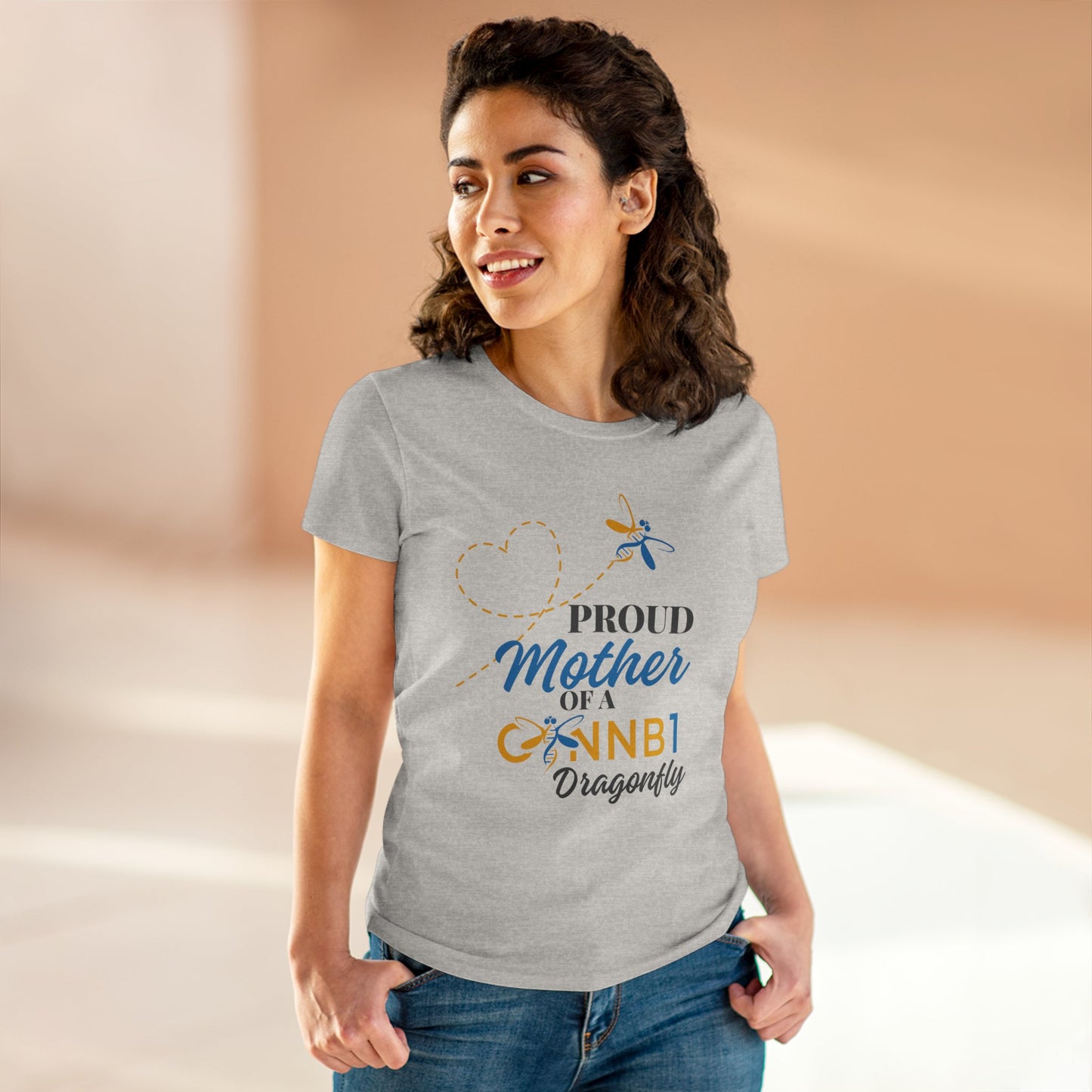 Proud Dragonfly Collection: Mother, Women's Midweight Cotton Tee