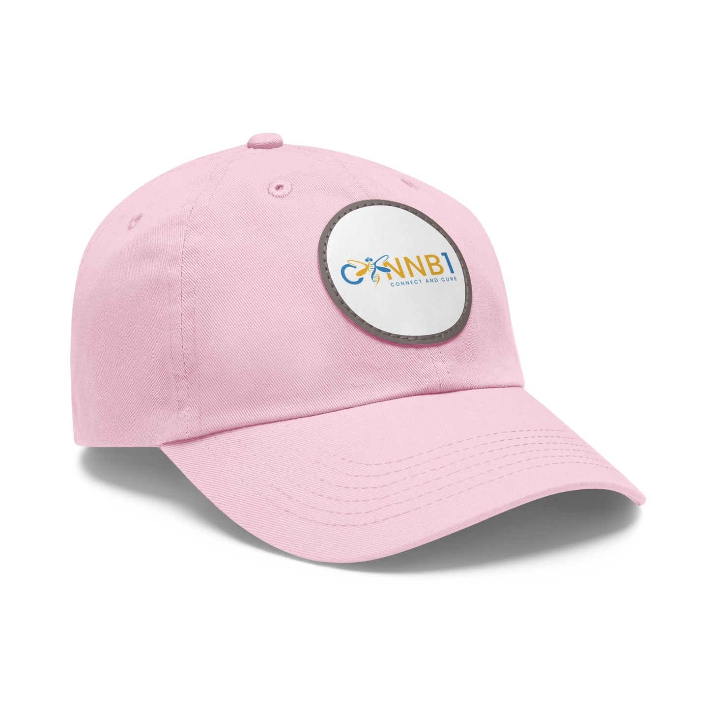 Dad Hat with Leather Patch (Round)