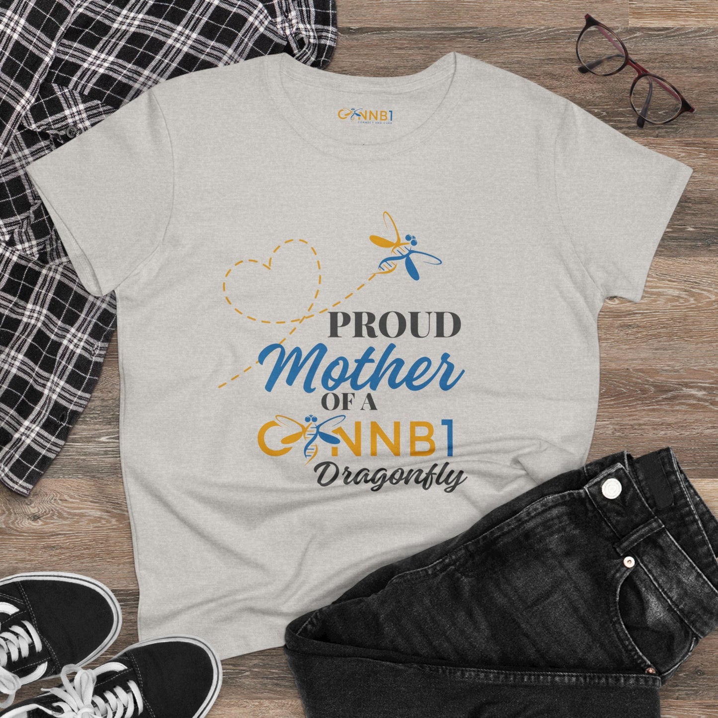 Proud Dragonfly Collection: Mother, Women's Midweight Cotton Tee