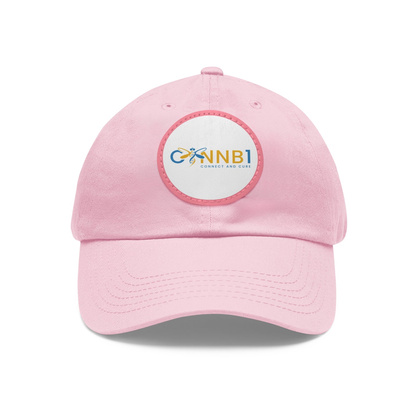 Dad Hat with Leather Patch (Round)