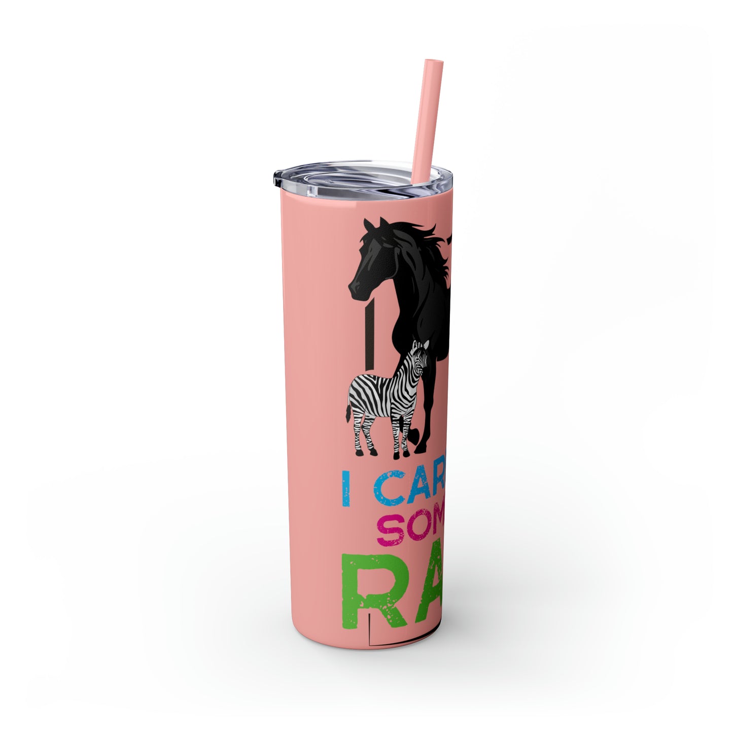 Rare Horse Skinny Tumbler with Straw, 20oz