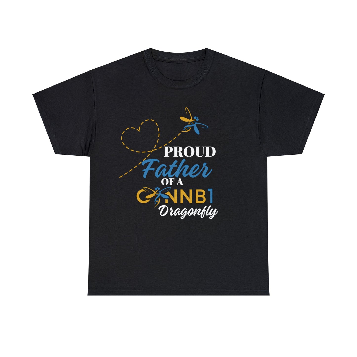 Proud Dragonfly: Father, Unisex Heavy Cotton Tee