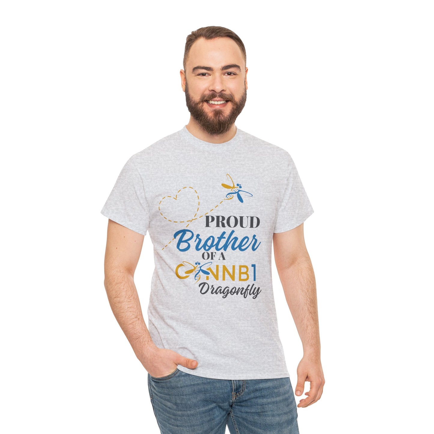 Proud Dragonfly: Brother, Unisex Heavy Cotton Tee