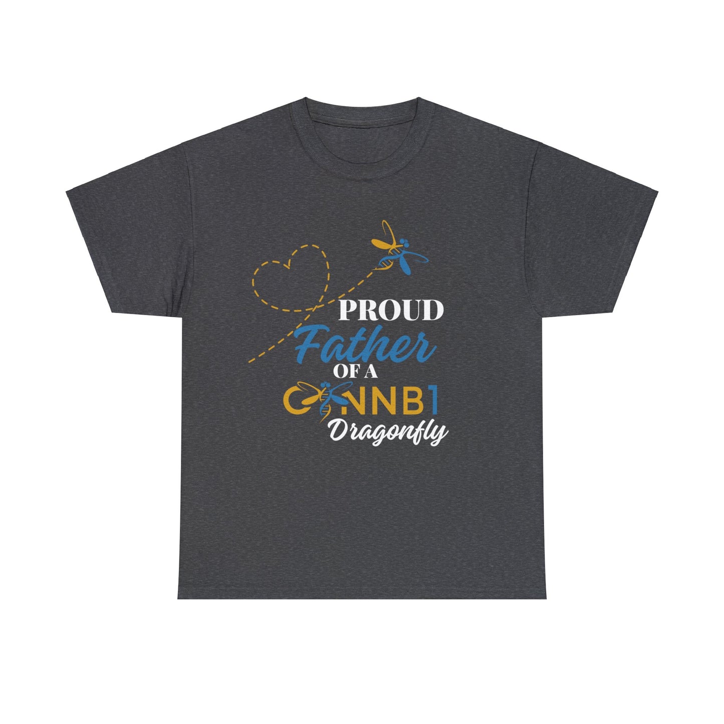 Proud Dragonfly: Father, Unisex Heavy Cotton Tee