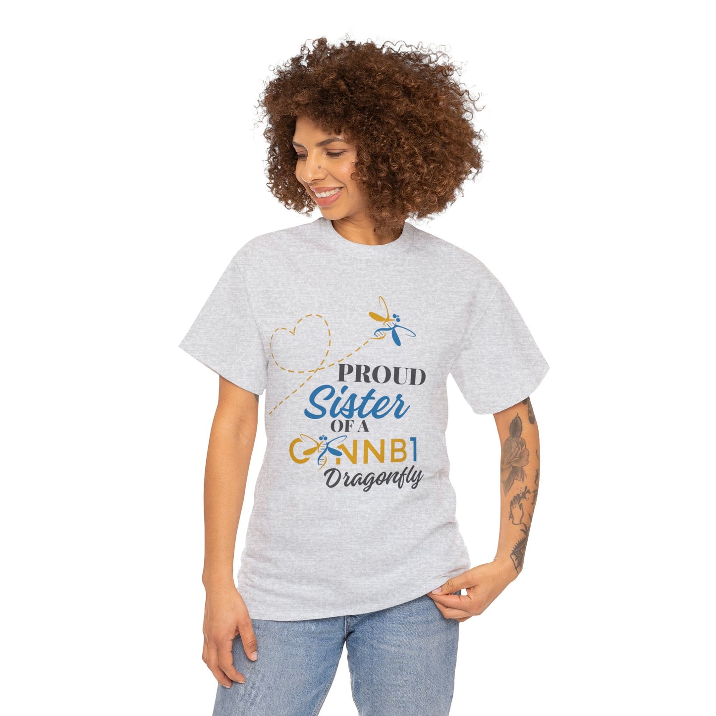 Proud Dragonfly: Sister, Unisex Heavy Cotton Tee