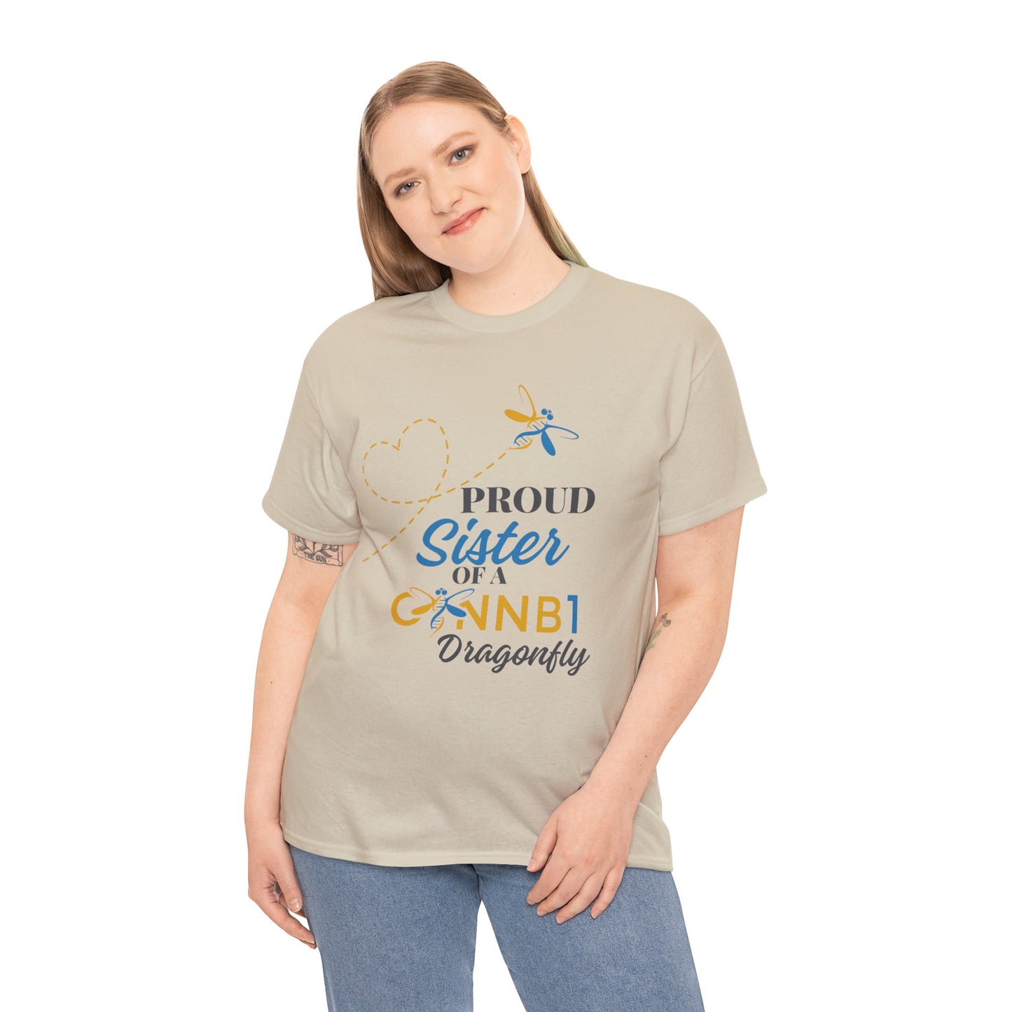 Proud Dragonfly: Sister, Unisex Heavy Cotton Tee