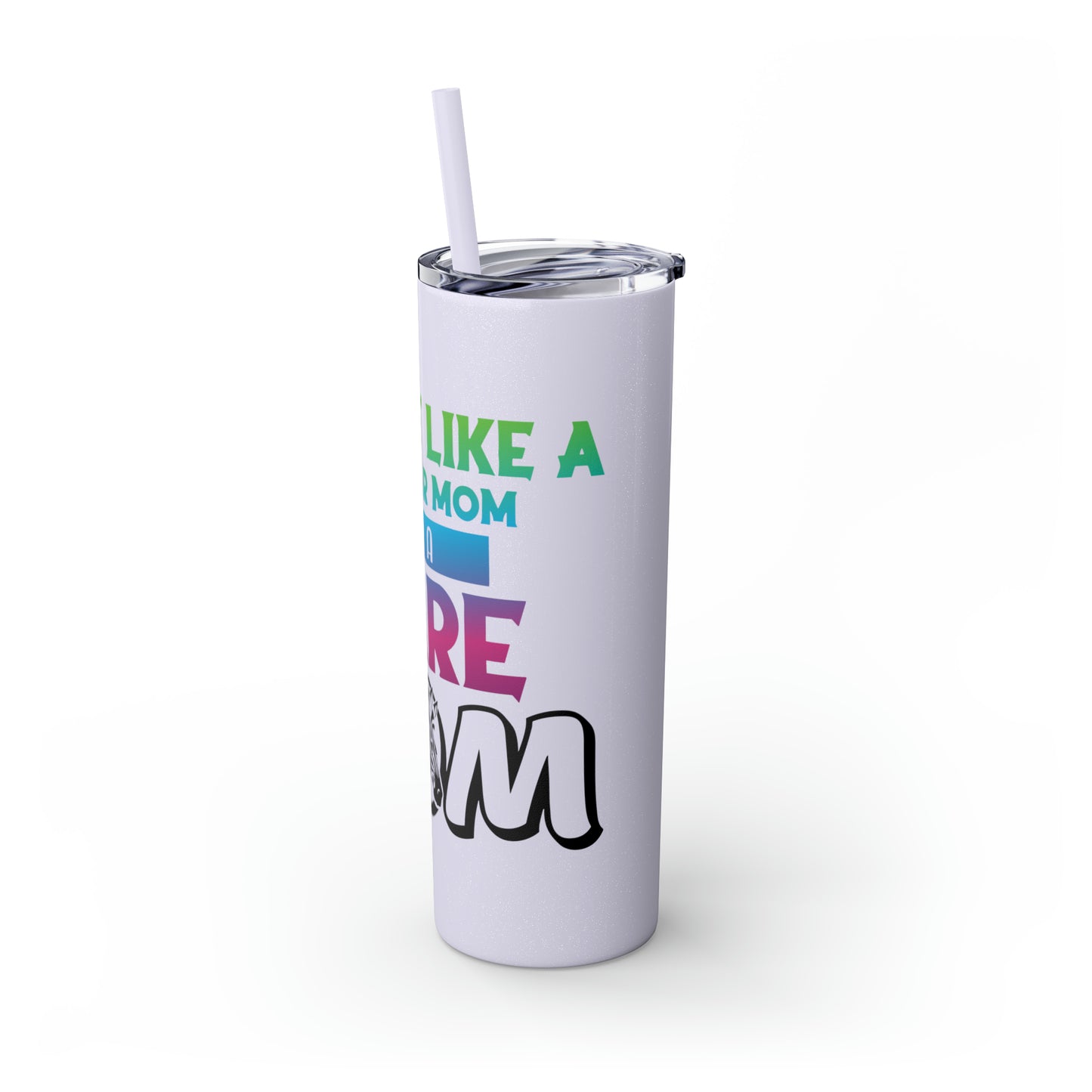 Rare Mom Skinny Tumbler with Straw, 20oz