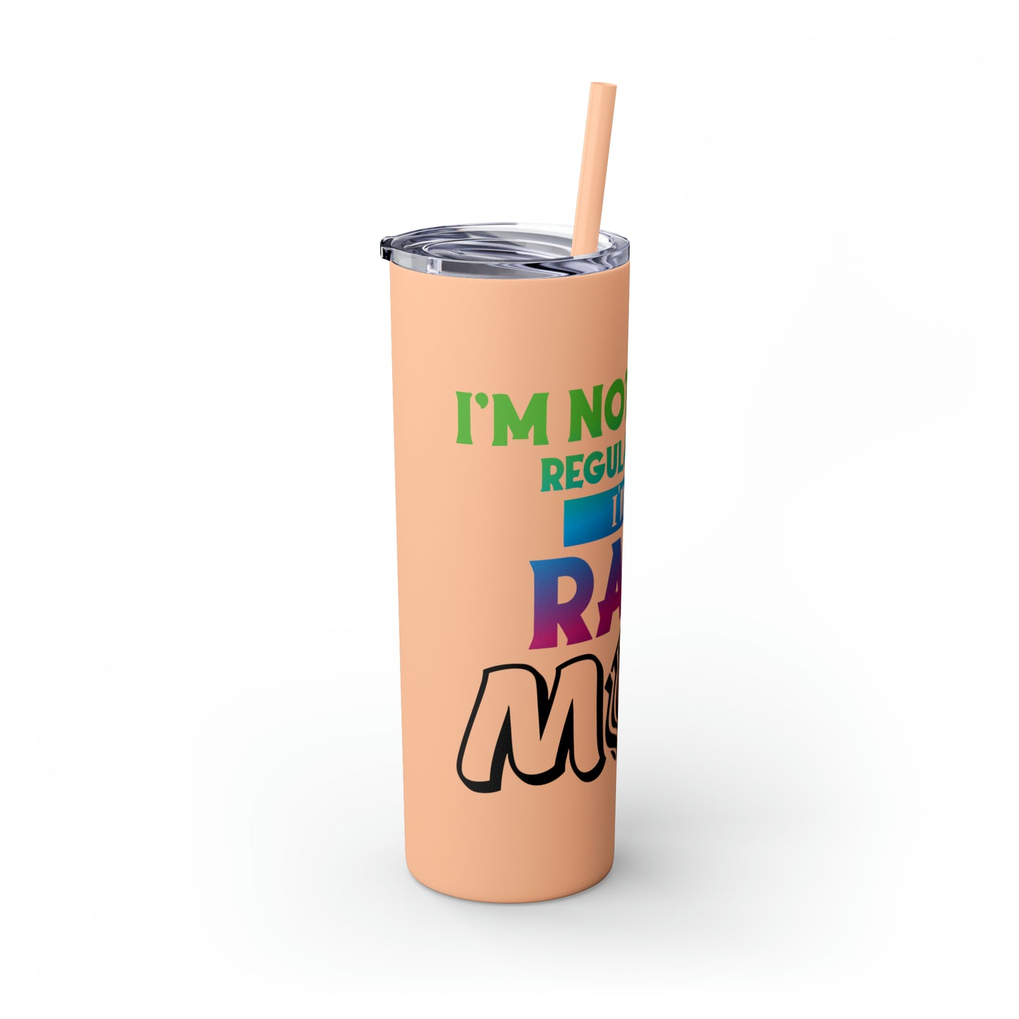 Rare Mom Skinny Tumbler with Straw, 20oz