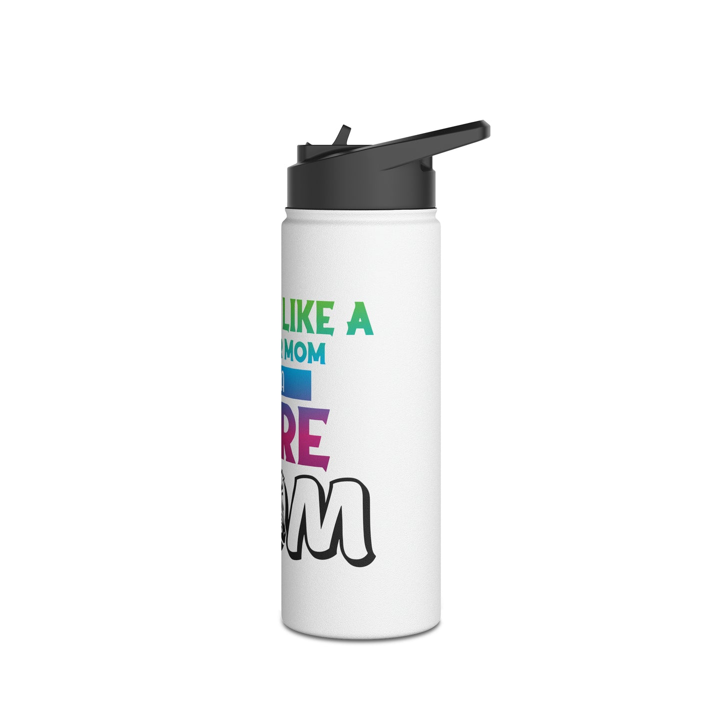 Rare Mom Stainless Steel Water Bottle, Standard Lid